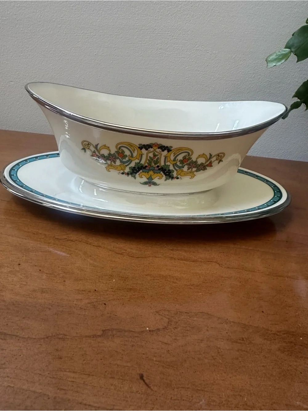 Vintage Lenox Fair Lady Gravy Boat